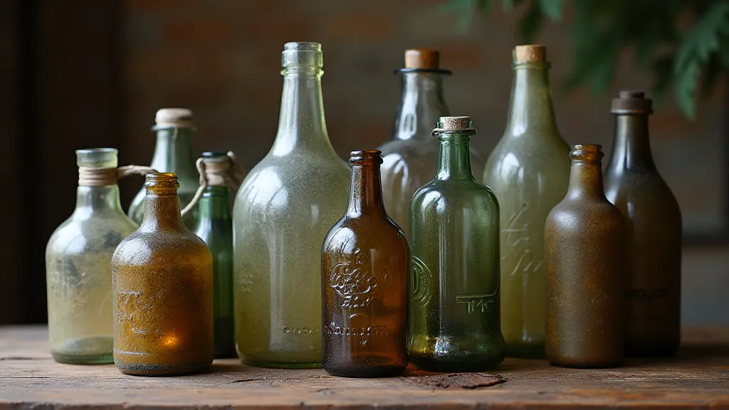 Antique bottle collection