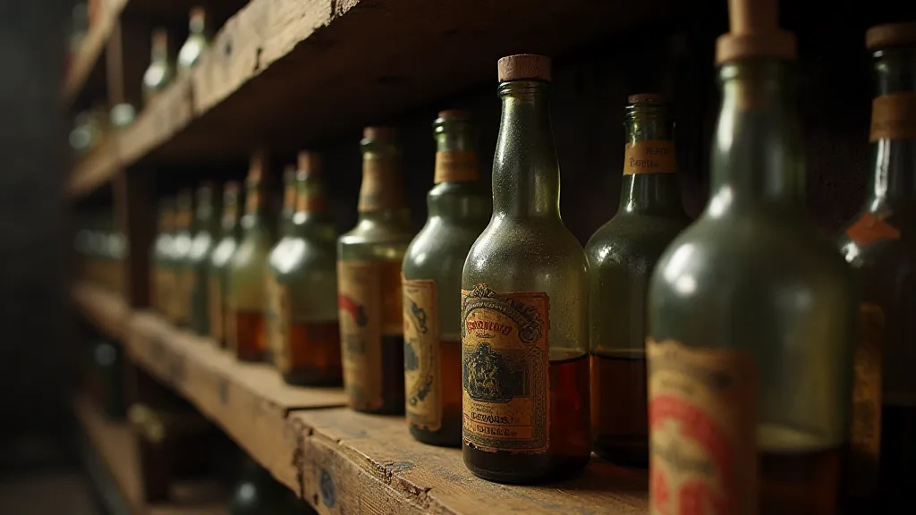 Collection of antique bottles